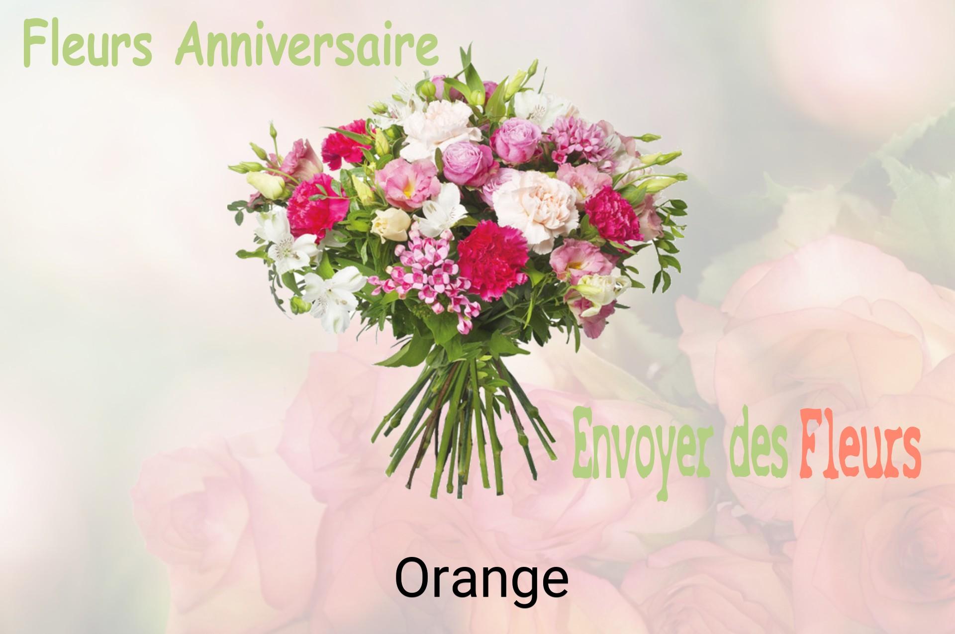 Bouquet de fleurs d’anniversaire livré à Orange