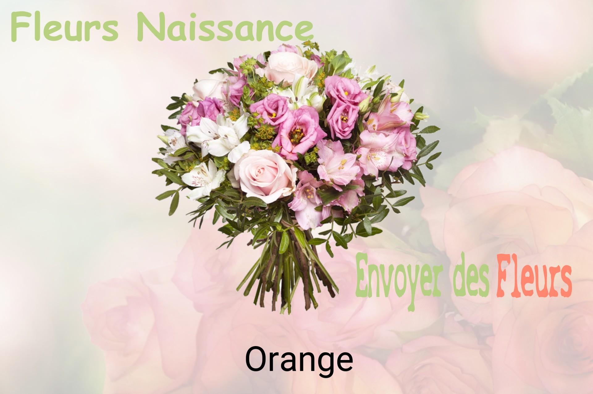 Bouquet de fleurs de naissance livré à Orange